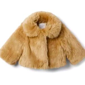 Janie and Jack Faux Fur Cropped Jacket